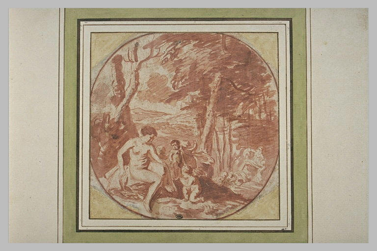 Vénus au bain entourée d'amours