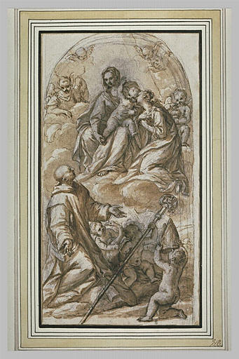 Apparition de la Vierge à l'Enfant et de sainte Madeleine à saint Bruno