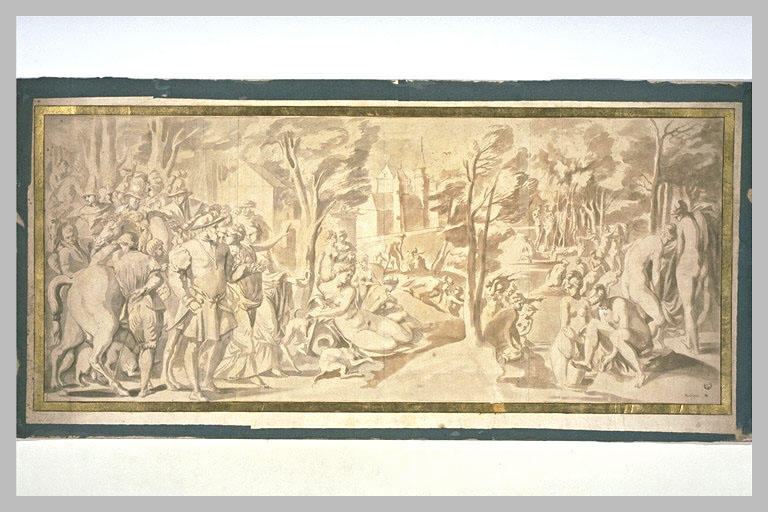 François Ier visitant la nymphe de Fontainebleau