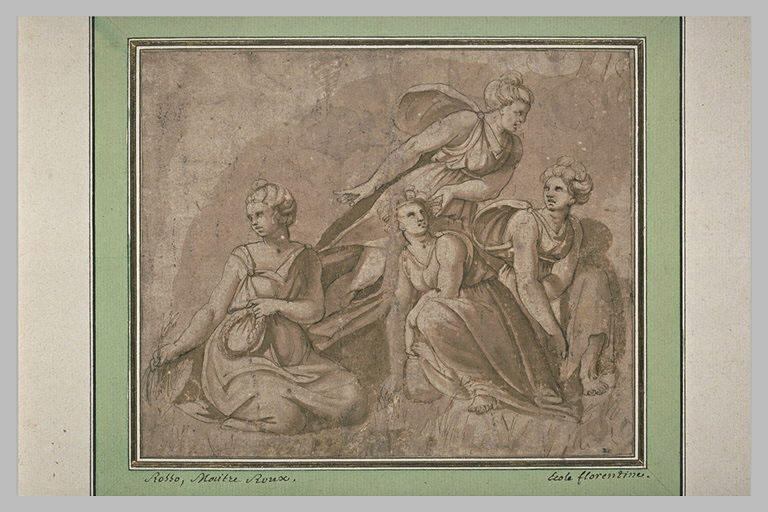 Perséphone cueillant des fleurs en compagnie des nymphes