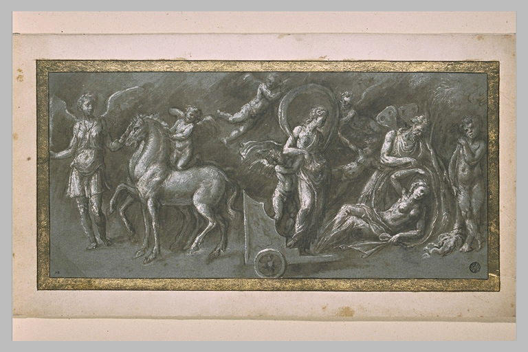 Femme tombée d'un char conduit par une Victoire, d'après l'antique