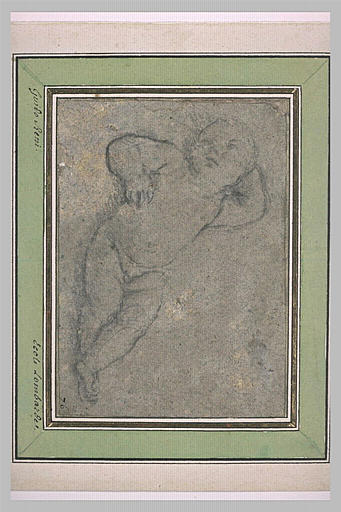 Enfant nu, endormi sur le dos