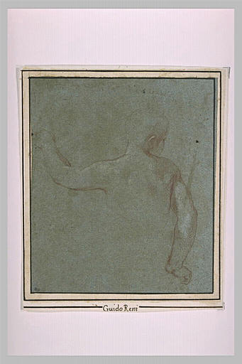 Demi-figure d'un enfant nu, de dos