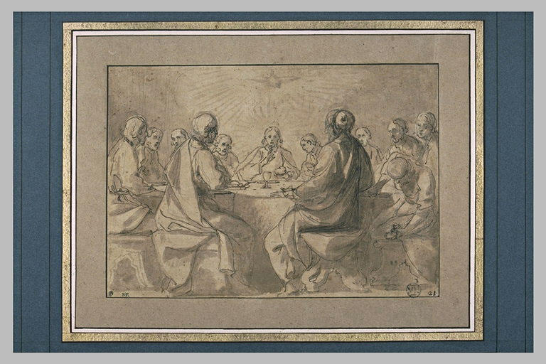 La Cène, composition de douze figures