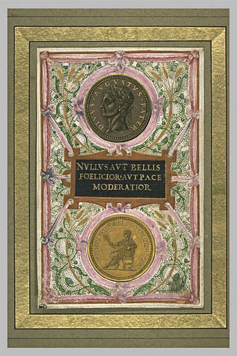 Etude de médaille à l'effigie d'Auguste