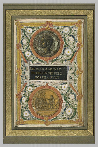 Etude de médaille à l'effigie de Caligula