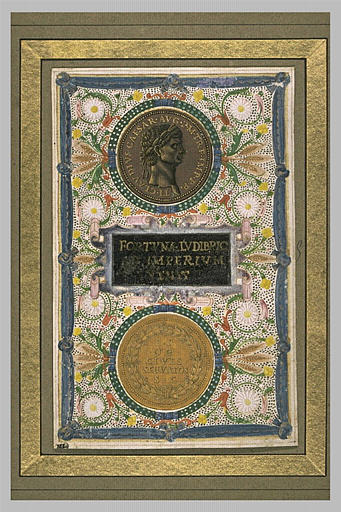 Etude de médaille à l'effigie de Claude