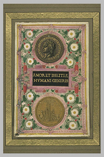 Etude de médaille à l'effigie de Vespasien