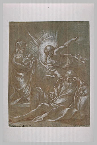 L'ange incitant saint Joseph, pendant son sommeil, à fuir en Egypte