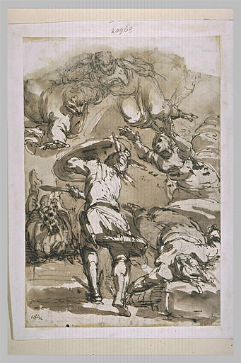 Persée combattant les démons
