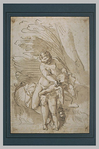 Vénus bandant les yeux de l'Amour