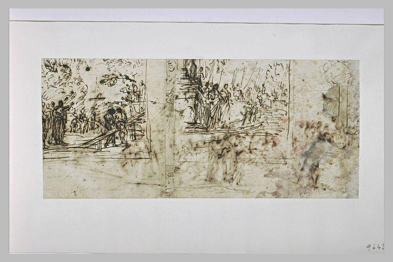 Deux études de scènes de martyre