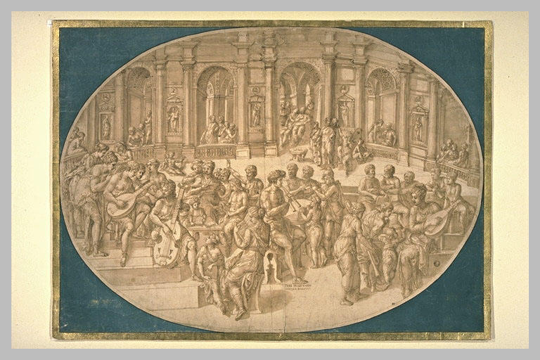 Concert sur les marches d'un temple