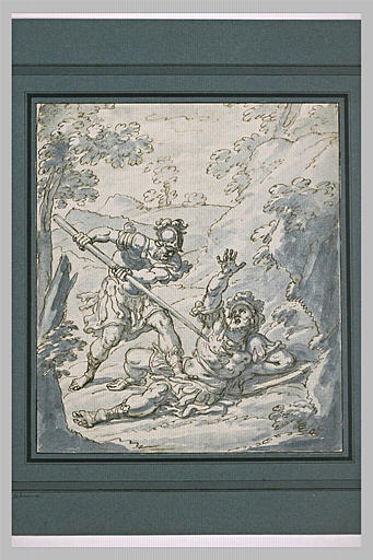 Combat de deux guerriers