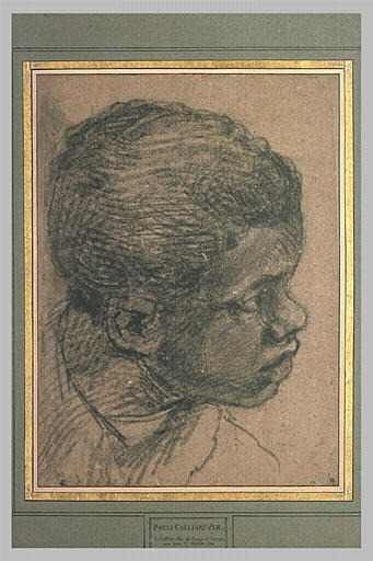 Tête de jeune noir