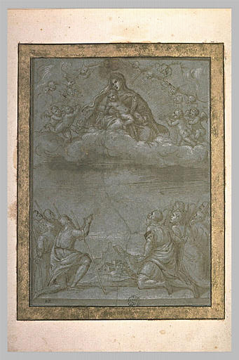 La Vierge et l'Enfant apparaissant à des bergers