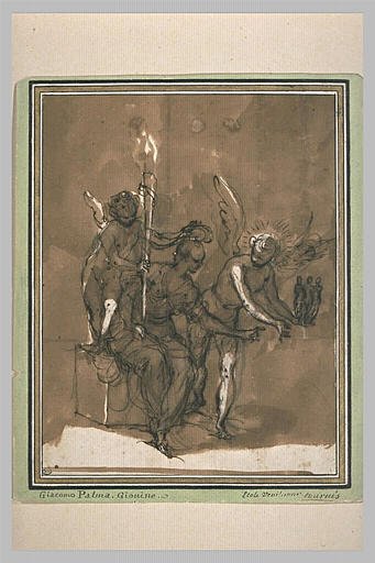 Scène allégorique avec les Trois Grâces et l'Amour