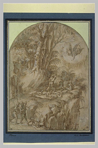 Distribution d'argent au peuple par un Doge