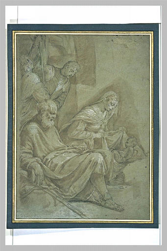 La Sainte Famille avec deux figures