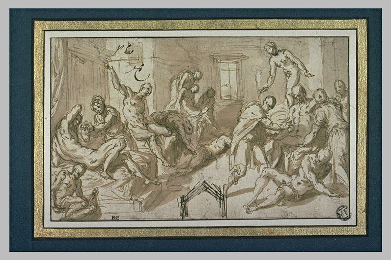 Saint Roch pansant les pestiférés