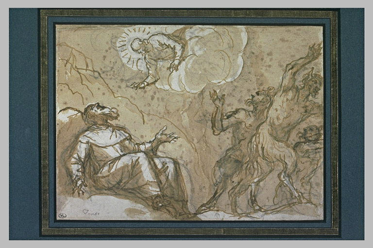 Saint Antoine délivré des démons par une apparition céleste