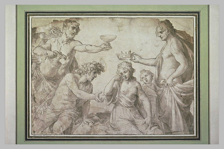 Ariane consolée par Dionysos, et couronnée