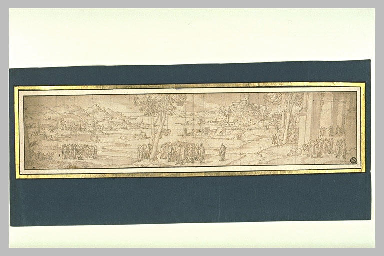 Episodes de la vie du Christ dans un paysage