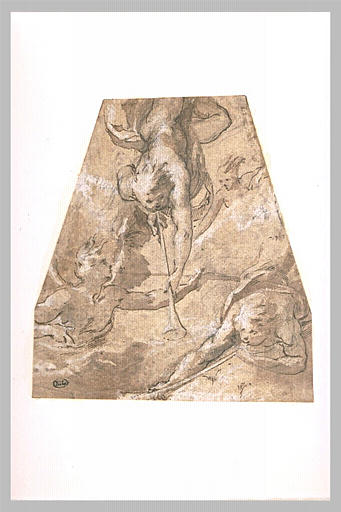 Trois anges dont deux sonnent de la trompette