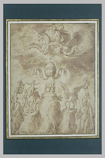 Composition allégorique en l'honneur d'un pape