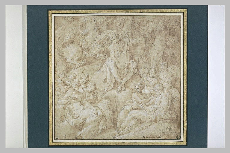 Apollon et les Muses donnant un concert