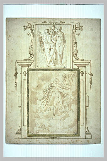 Hercule, Omphale (?) et un vieil homme