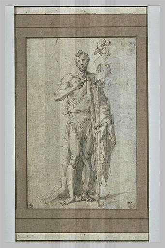 Saint Jean-Baptiste, debout, vu de face