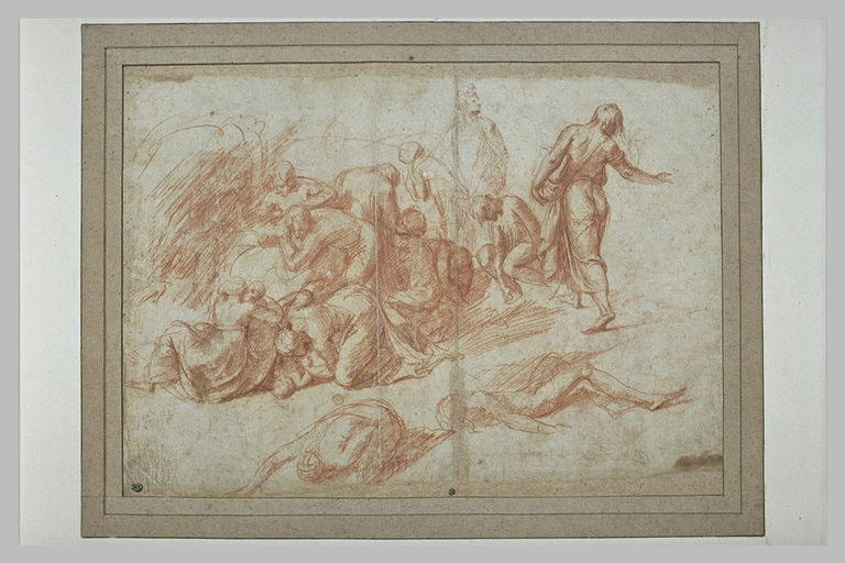 Groupe de figures : scène de peste (?)