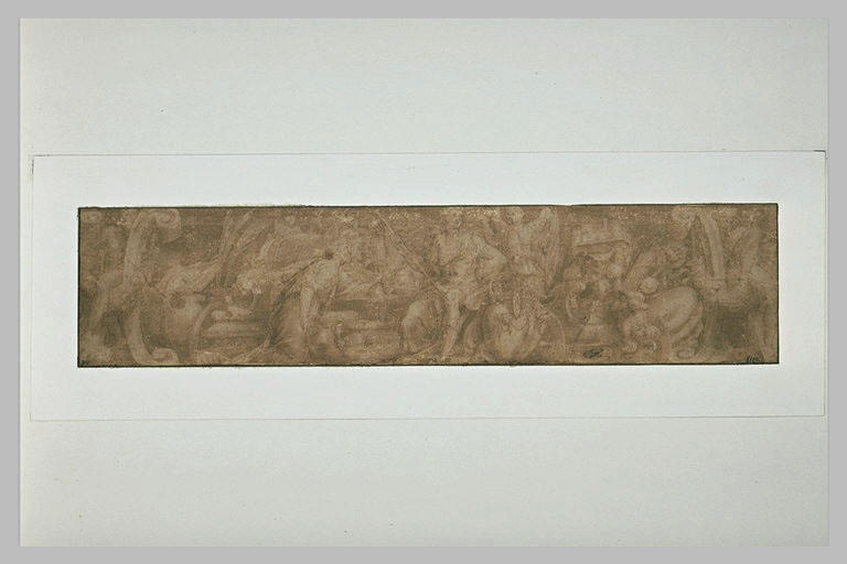 Frise : Chrysès offrant des vases et des présents à Agamemnon (?)