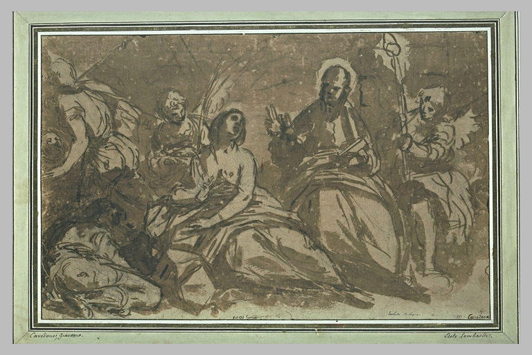 Apparition de saint Pierre à sainte Agathe dans sa prison