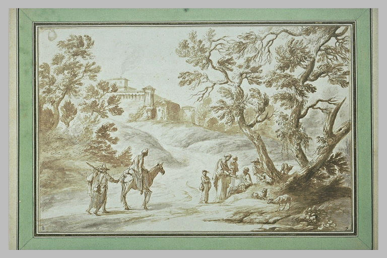 Paysage avec diseuse de bonne aventure