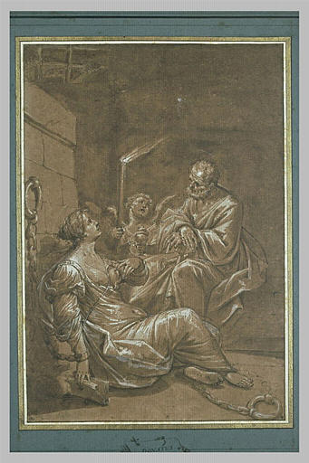Saint Pierre visitant sainte Agathe dans sa prison