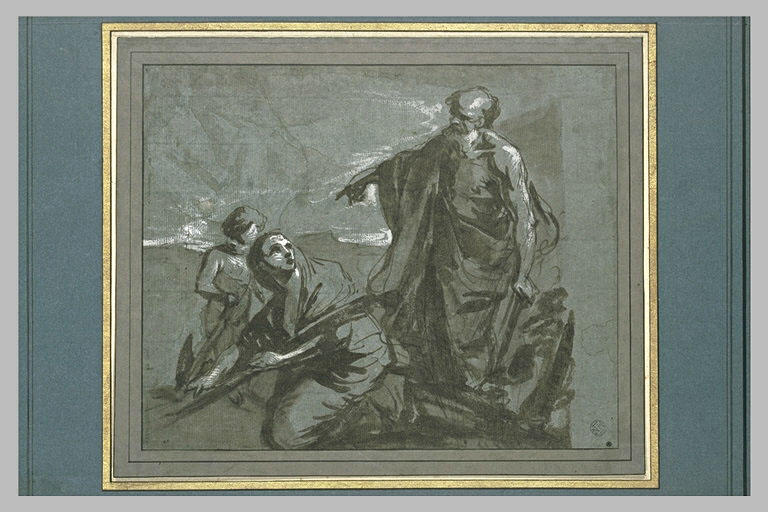 Le prophète Elie demandant de l'eau à la veuve de Sarepta