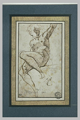 Femme nue, étude pour l'Eve de la Steccata