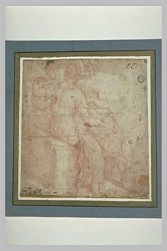 Trois femmes assises, conversant