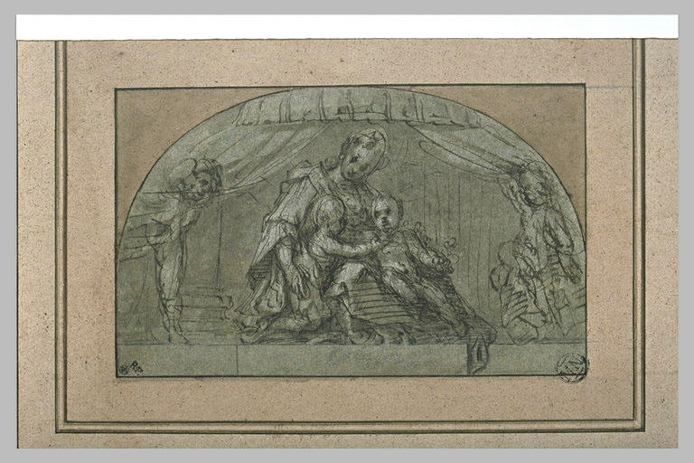 La Vierge assise avec l'Enfant et le petit saint Jean