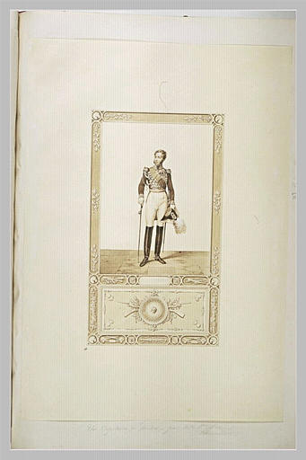 Une des figures du sacre de Charles X : capitaine des gardes