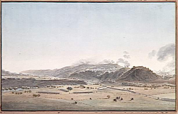Première vue de Dégo le 14 avril 1796 ; Première attaque de Dego - attaque générale de la position par les divisions Laharpe et Masséna, 14 avril 1796 (autre titre)