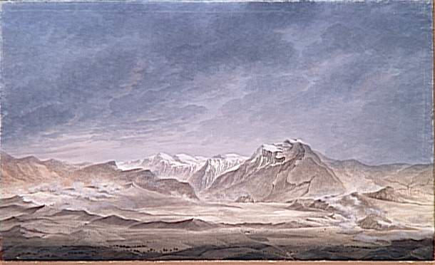 Vue générale du terrain de Rivoli prise du Mont Mascato le 14 janvier 1797 ; Vue générale du terrain de Rivoli prise du Mont Moscato où sont indiqués les derniers moments de la bataille et la défaite du corps de Lusignan le 14 janvier 1797 (autre titre)