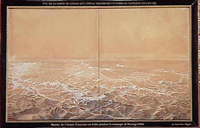 Vue de la partie de l'Italie qui à été le théâtre de la campagne de Marengo ; Vue générale de la partie de l'Italie qui a été le théâtre de la guerre pendant la campagne d'Italie en 1800 (autre titre)