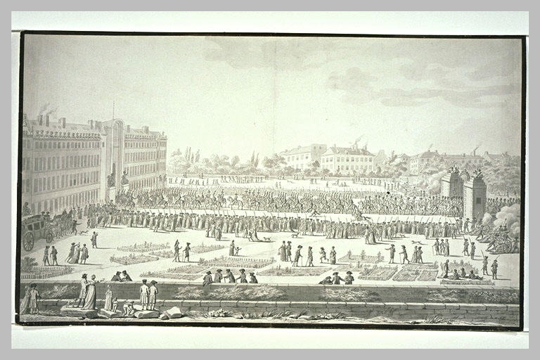 Transport des drapeaux aux Invalides en l'an XII