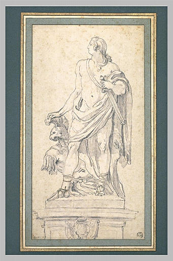 Projet d'une statue en marbre du prince de Waldeck