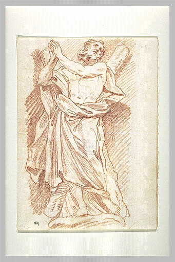 Saint André debout les mains jointes