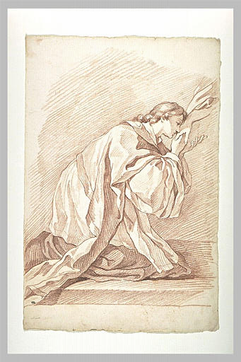 Saint Jean-Baptiste baisant la main du Christ