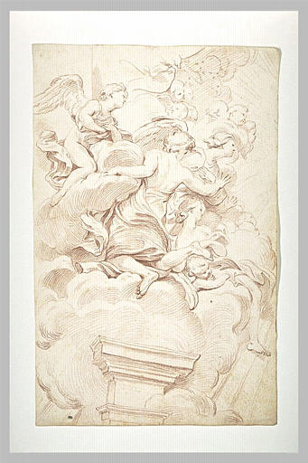 Anges volant de la Gloire qui surmonte la chaire de saint Pierre